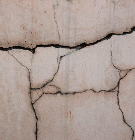 Fissura em estrutura de concreto